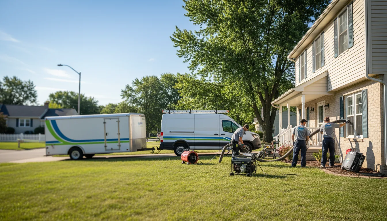 Flooded Basement Restoration And Cleanup With Repair in Shelbyville, IL near me